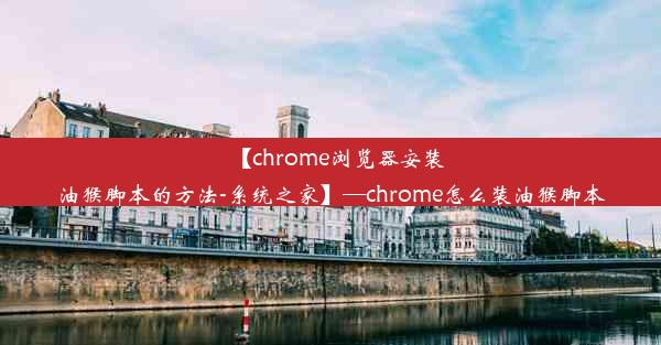 【chrome浏览器安装油猴脚本的方法-系统之家】—chrome怎么装油猴脚本