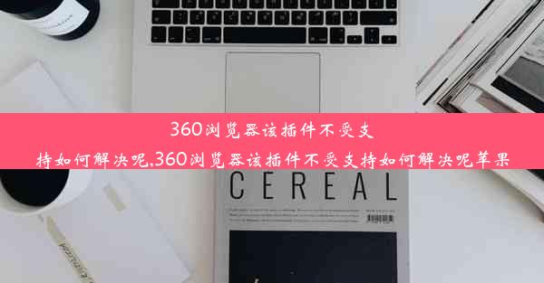 360浏览器该插件不受支持如何解决呢,360浏览器该插件不受支持如何解决呢苹果