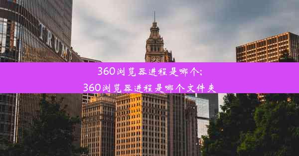 360浏览器进程是哪个;360浏览器进程是哪个文件夹