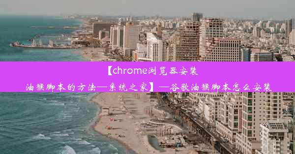 【chrome浏览器安装油猴脚本的方法—系统之家】—谷歌油猴脚本怎么安装