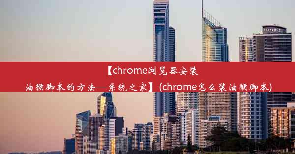 【chrome浏览器安装油猴脚本的方法—系统之家】(chrome怎么装油猴脚本)