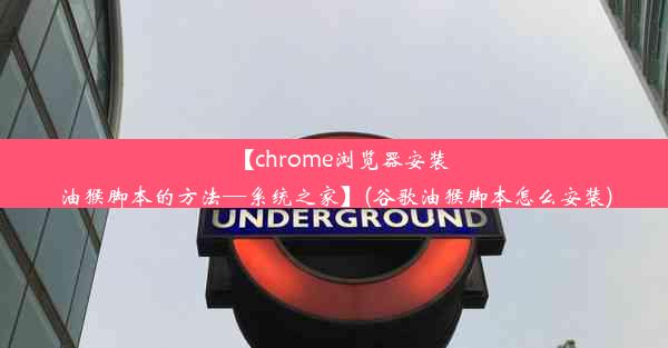 【chrome浏览器安装油猴脚本的方法—系统之家】(谷歌油猴脚本怎么安装)