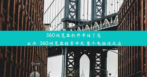 360浏览器打开卡住了怎么办_360浏览器经常卡死 整个电脑没反应