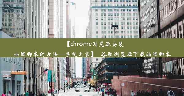 【chrome浏览器安装油猴脚本的方法—系统之家】_谷歌浏览器下载油猴脚本