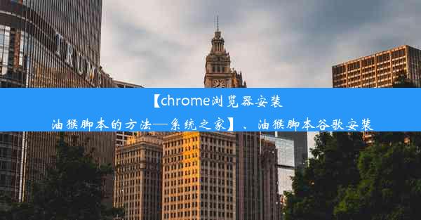 【chrome浏览器安装油猴脚本的方法—系统之家】、油猴脚本谷歌安装