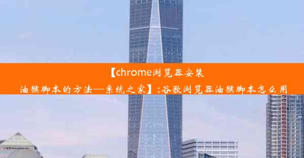 【chrome浏览器安装油猴脚本的方法—系统之家】;谷歌浏览器油猴脚本怎么用