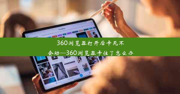 360浏览器打开后卡死不会动—360浏览器卡住了怎么办