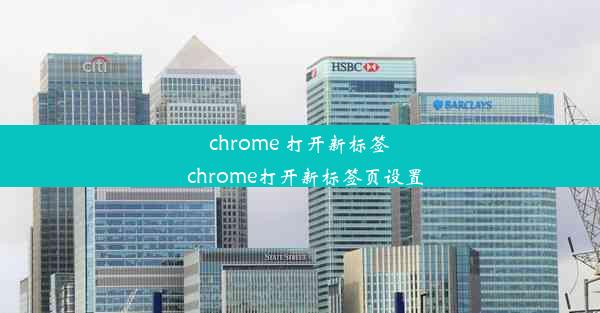 chrome 打开新标签_chrome打开新标签页设置