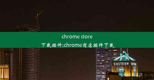 chrome store下载插件;chrome商店插件下载