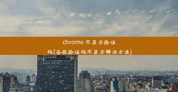 chrome 不显示验证码(谷歌验证码不显示解决方法)