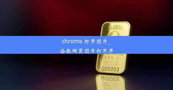 chrome 打开图片_谷歌网页图片打不开