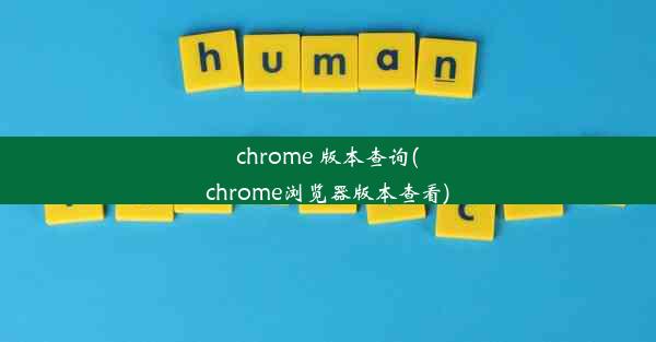 chrome 版本查询(chrome浏览器版本查看)