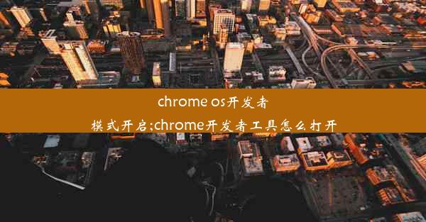 chrome os开发者模式开启;chrome开发者工具怎么打开