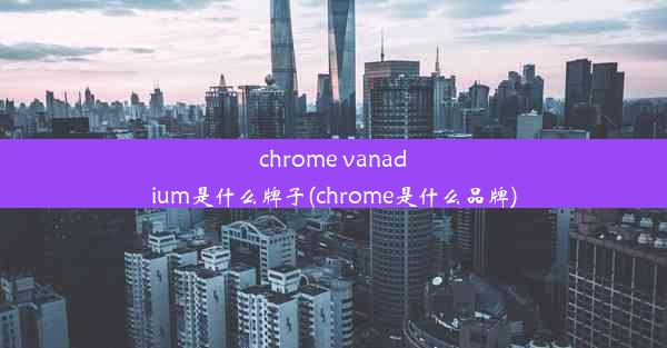 chrome vanadium是什么牌子(chrome是什么品牌)