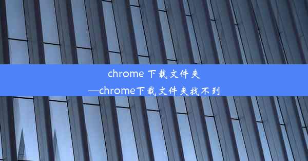 chrome 下载文件夹—chrome下载文件夹找不到