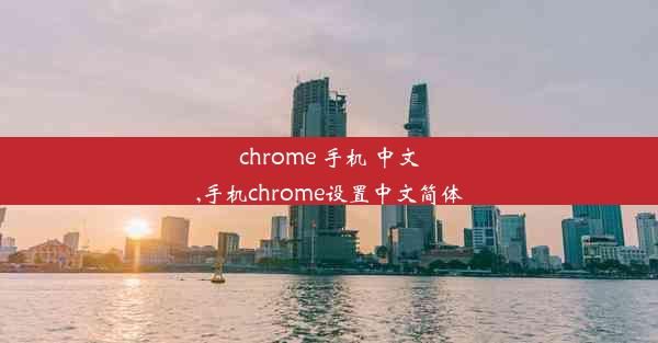 chrome 手机 中文,手机chrome设置中文简体