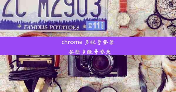 chrome 多账号登录_谷歌多账号登录