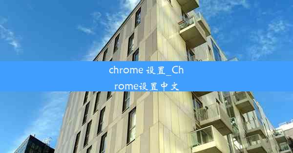 chrome 设置_Chrome设置中文