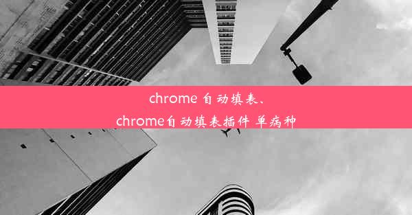 chrome 自动填表、chrome自动填表插件 单病种