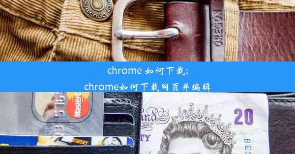 chrome 如何下载;chrome如何下载网页并编辑