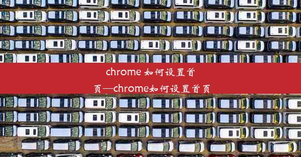 chrome 如何设置首页—chrome如何设置首页