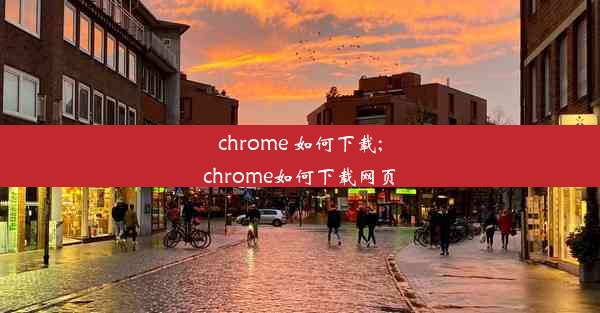 chrome 如何下载;chrome如何下载网页