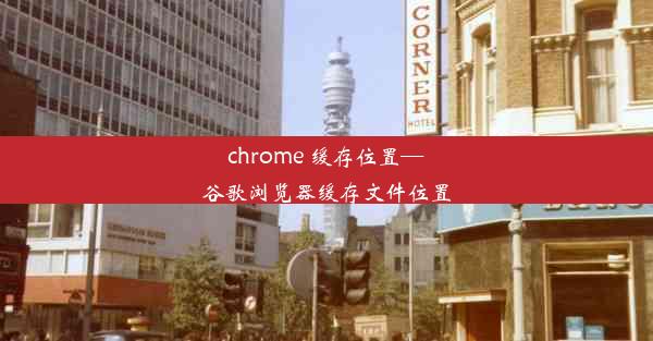 chrome 缓存位置—谷歌浏览器缓存文件位置