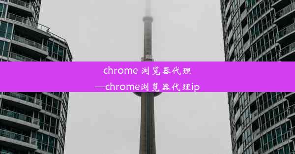 chrome 浏览器代理—chrome浏览器代理ip