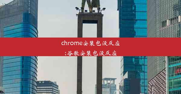 chrome安装包没反应;谷歌安装包没反应