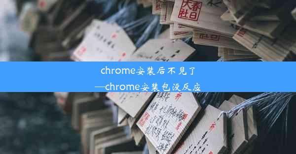 chrome安装后不见了—chrome安装包没反应