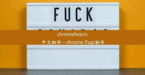 chromehearts中文翻译—chrome flags翻译