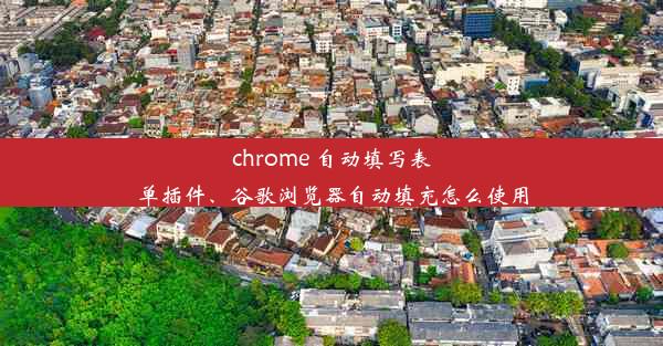 chrome 自动填写表单插件、谷歌浏览器自动填充怎么使用