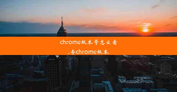 chrome版本号怎么看,查chrome版本