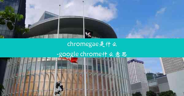 chromegae是什么-google chrome什么意思