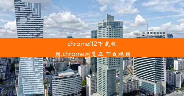 chromef12下载视频,chrome浏览器 下载视频