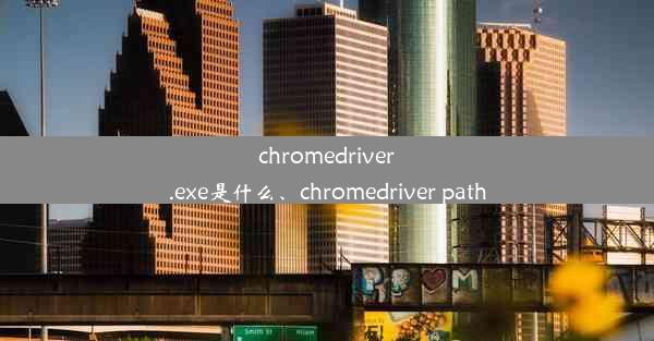 chromedriver.exe是什么、chromedriver path