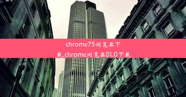 chrome75浏览器下载,chrome浏览器81.0下载