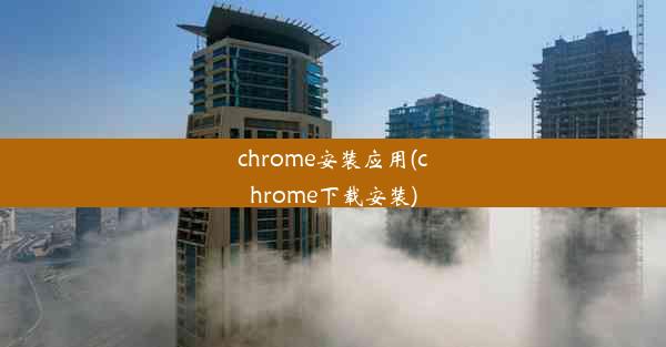 chrome安装应用(chrome下载安装)