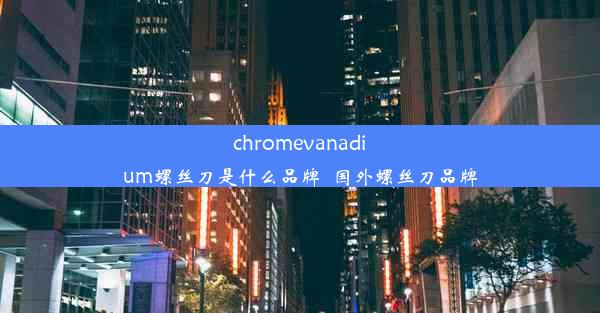 chromevanadium螺丝刀是什么品牌_国外螺丝刀品牌