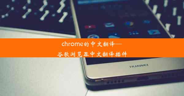 chrome的中文翻译—谷歌浏览器中文翻译插件