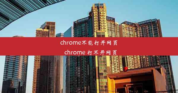 chrome不能打开网页_chrome 打不开网页