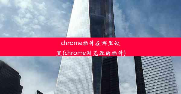 chrome插件在哪里设置(chrome浏览器的插件)