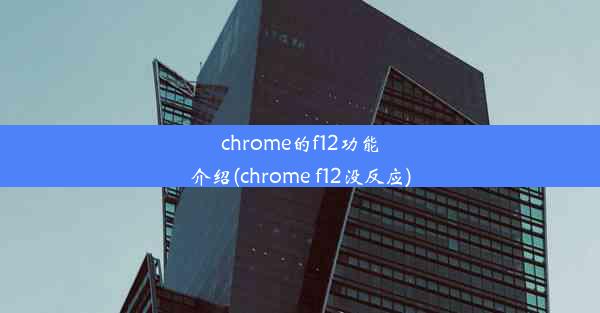 chrome的f12功能介绍(chrome f12没反应)