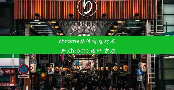 chrome插件商店打不开;chrome 插件 商店