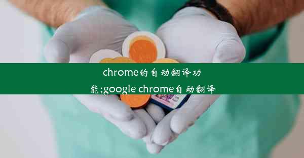 chrome的自动翻译功能;google chrome自动翻译