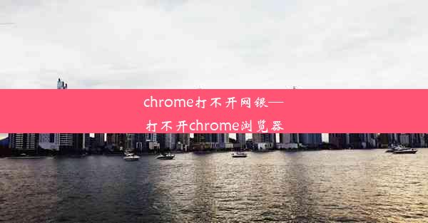 chrome打不开网银—打不开chrome浏览器