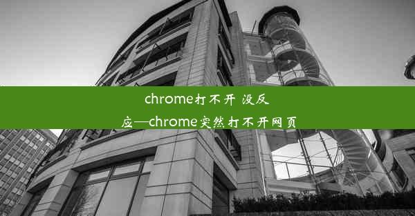 chrome打不开 没反应—chrome突然打不开网页