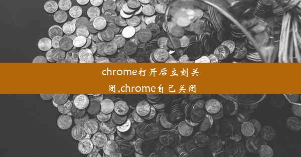 chrome打开后立刻关闭,chrome自己关闭