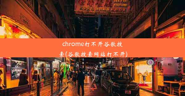 chrome打不开谷歌搜索(谷歌搜索网站打不开)