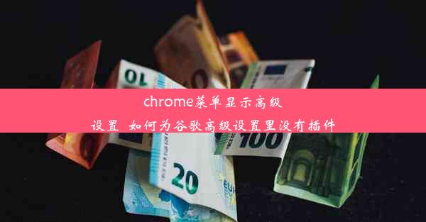 chrome菜单显示高级设置_如何为谷歌高级设置里没有插件